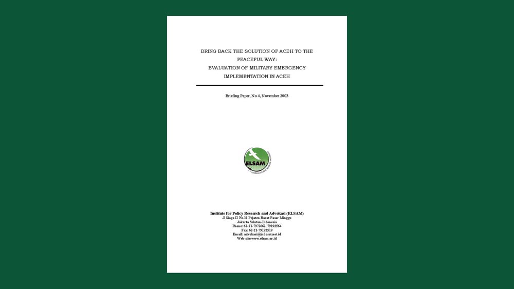 Elsam Developing Early Warning System in Palm Oil Conflict, ELSAM and Sanggau ...