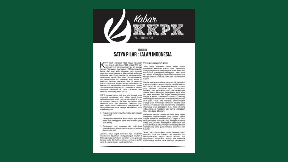Kabar KKPK Vol 1/Edisi 1/2016