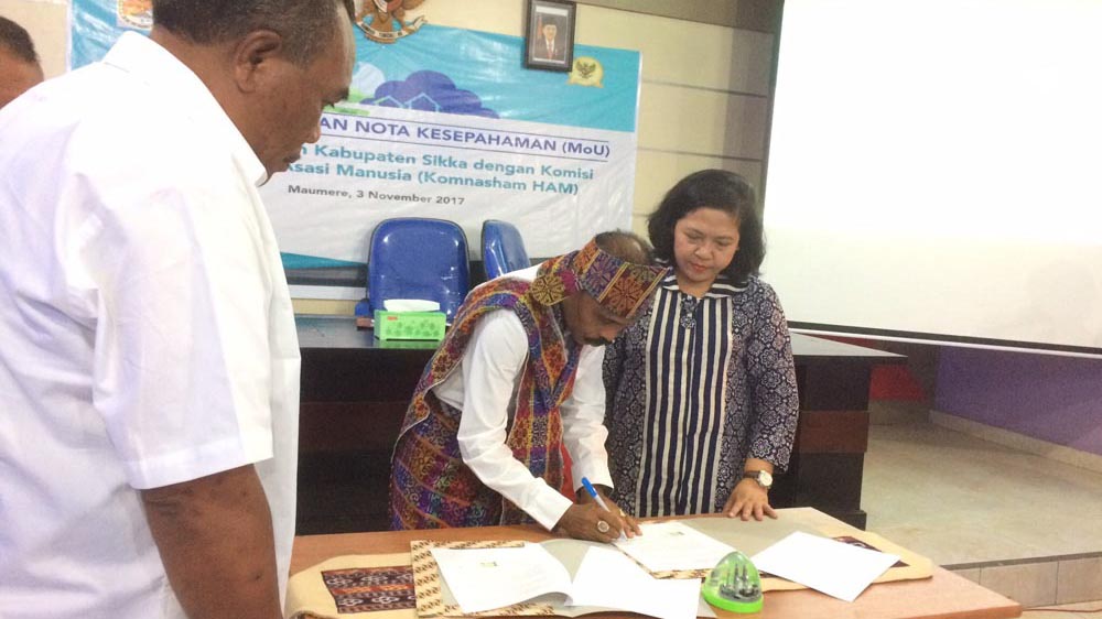 Nota Kesepahaman Komisi Nasional Hak Asasi Manusia – Pemerintah Kabupaten Sikka: Arah Baru Pemulihan Korban Pelanggaran HAM Masa Lalu