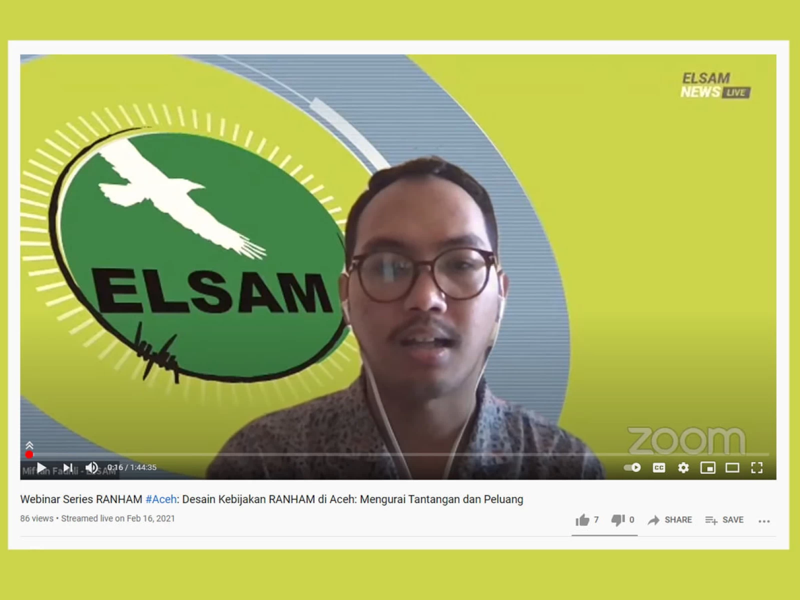 Pelaksanaan RANHAM di Aceh Masih Terkendala