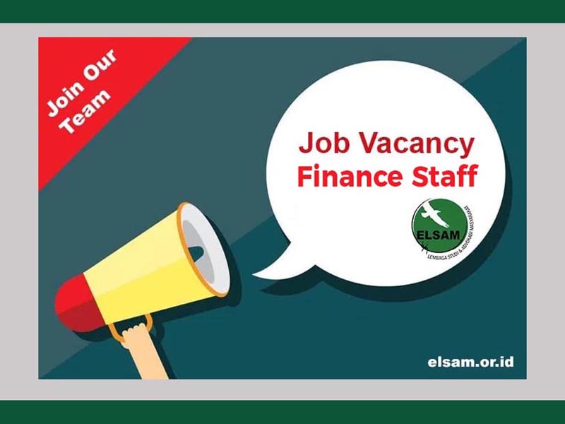 Job Vacancy: Finance Staff