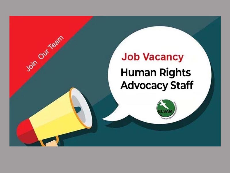 Job Vacancy: Human Rights Advocacy Staff