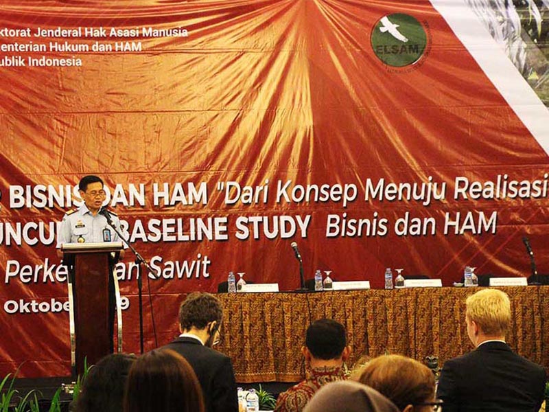 Ditjen HAM dan ELSAM Luncurkan Hasil Penelitian Bisnis dan HAM di Sektor Sawit